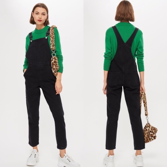 Topshop Pants - TOPSHOP MOTO CROPPED ANKLE OVERALLS